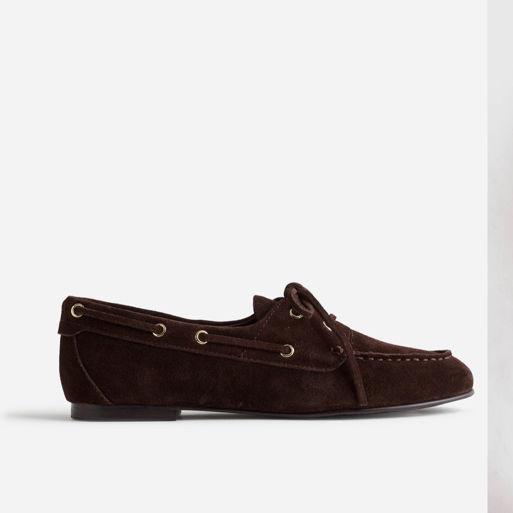 Madewell Jamie Boat Shoe | Dark Carob | Size 7